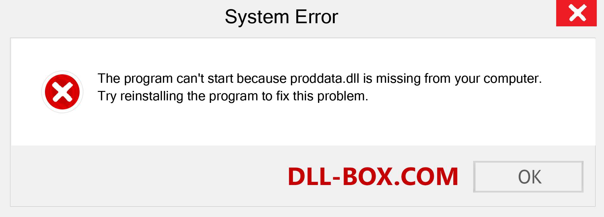  proddata.dll file is missing?. Download for Windows 7, 8, 10 - Fix  proddata dll Missing Error on Windows, photos, images